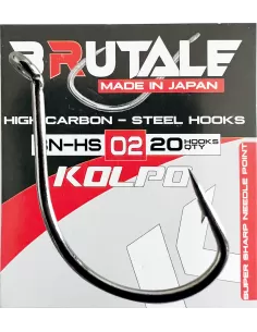 Kolpo Brutale BN-HS Fishing Hooks Forged Carbon With Eyelet Robust 20 pcs 