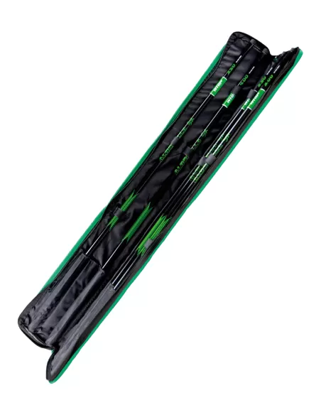 Maver Alborella Sx Canne da Pesca Telescopiche in Carbonio Kit 4 Canne e Fodero Canne da pesca Maver