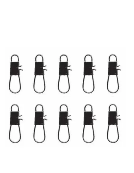 Mistrall Moschettoni Interlock 10 pz Minuteria Mistrall
