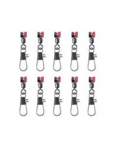 Mistrall Sliding Attachment with Rolling Swivel and Interlock Carabiner 10pcs
