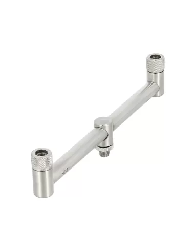 SUNGOOYUE Buzz Bar In Lega Di Alluminio A 2 Teste – Supporto Per Canna Da Pesca Con Staffa Regolabile, 25 Cm, Per Garage E Spiaggia