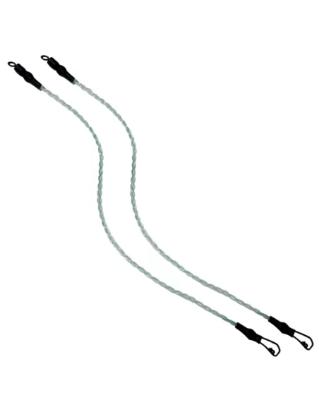 Delux Link Braid with Swivel and Carabiner 2 pcs 15 cm