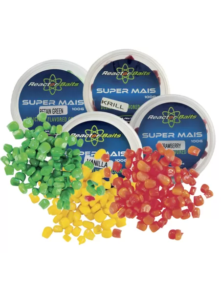 Maver Reactor Bait Super Mais Super Selezionato e Aromatizzato 100 gr Mais e Granaglie Innesco e Pasturazione Maver