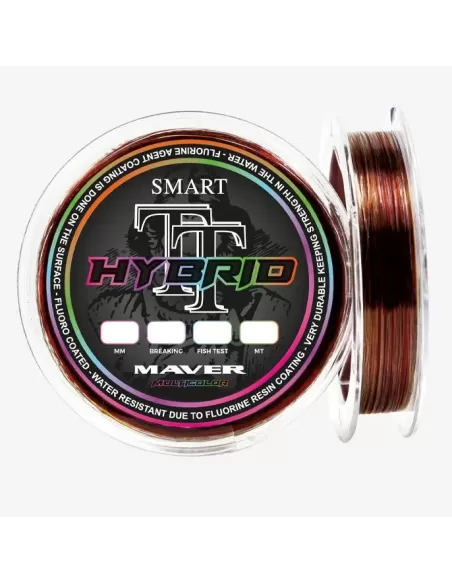 Maver Smart TT Hybrid Fluorine 200 mt Multicolor Ogni 25 mt - fishing tackle