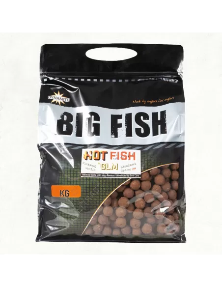Dynamite Bait Hot Fish Glm Boilies 15 mm 1.8 kg - fishing tackle