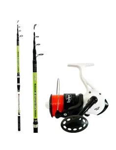 Surfcasting kit with 4.20 m 150/200 gr rod + 8000 reel + 0.40 mm line