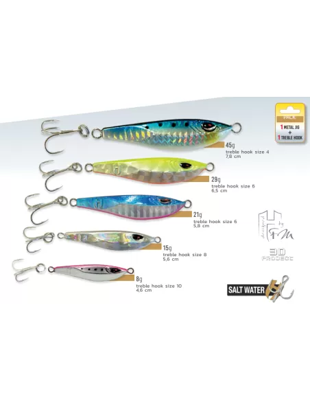 Herakles Kutter Jig Offerta Artificiali 29 gr con Ancoretta Esche Artificiali Herakles