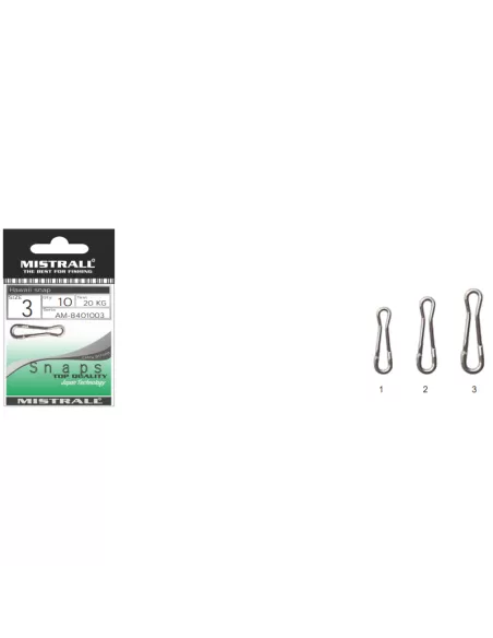 Mistrall Hawaii Snap Fishing Snap Hook 10 pcs