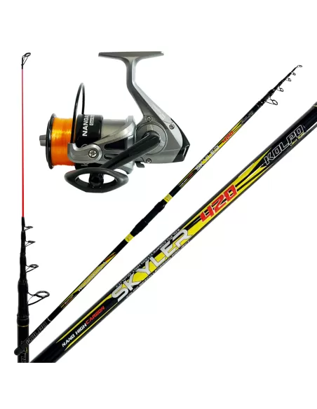 Surfcasting Kit 420 Carbon Rod + Nanga Reel with Line Kolpo Fishing Kit