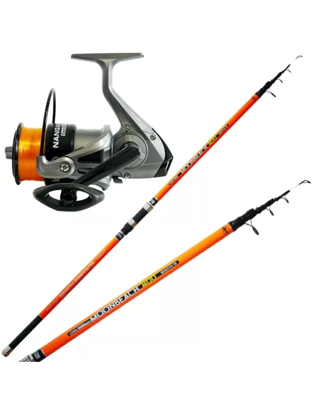 Kolpo Surfcasting Fishing Kit 170 gr Carbon Rod + Nanga Reel - fishing tackle
