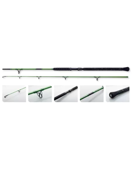 MADCAT Green Heavy Duty Catfish Rods 2 Sections 200-400 gr