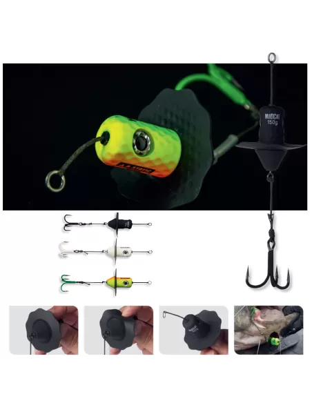 MADCAT A-Static Silent Teaser Artificial Catfish Fishing