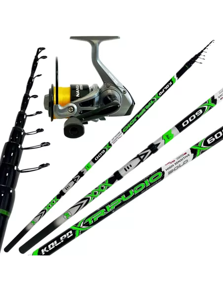 Kolpo Canna Bolognese 4/5/6 meters in kit with reel and fishing line