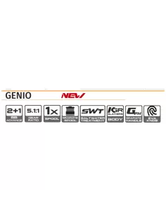 Kolpo Genio Mulinello da Pesca Frizione Anteriore con Filo 3 cuscinetti 2