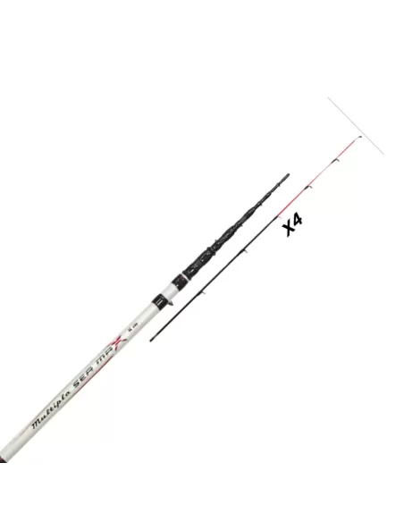 Yuki Multipla Sea Max Fishing Rod 30/120 gr 4 m with 4 Tips