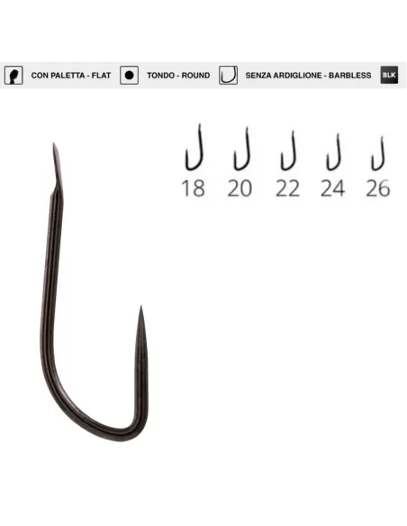 Maver Katana H222 ami da pesca senza ardiglione robustissimo 20 pz Ami da pesca Maver
