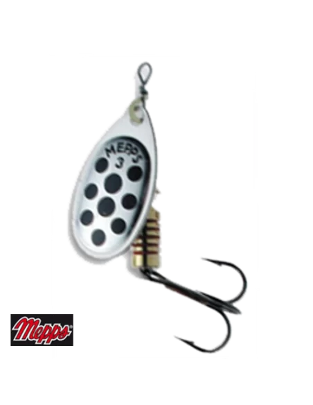 Mepps Rotating Silver Teaspoon Size Blackheads
