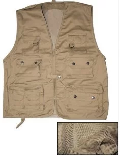 Fishing Waistcoat-Pocket Brown 