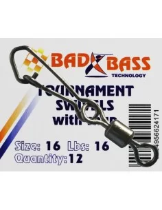 Rolling snap swivels Bad Bass fishing 
