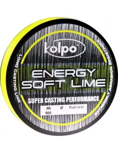 Fishing Line Energy Soft Lime Kolpo 500 mt Fishing Lines Kolpo