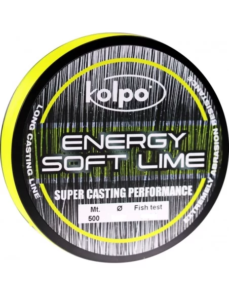 Fishing Line Energy Soft Lime Kolpo 500 mt Fishing Lines Kolpo
