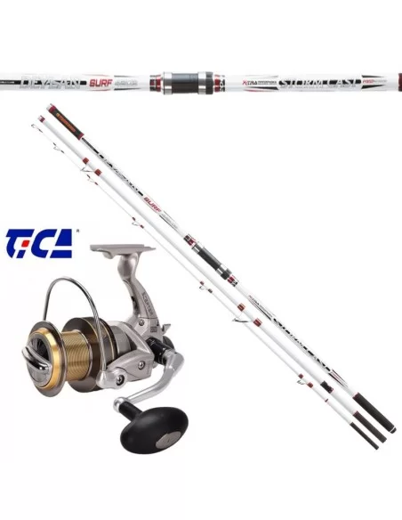 Kit Pesca Surf Canna Deylan Trabucco + Mulinello Scepter Tica Kit da pesca Trabucco