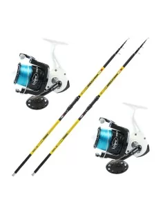 Combo Kits Fishing Surfcasting Rod 4.20 mt 200 gr Reel Kolpo 