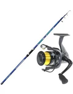 Blue Wave Surf Casting Rod 420 200gr + reel and thread 