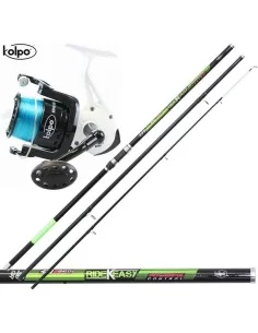 Three piece Rod with reel 8000 Surfcasting fishing kit and thread 