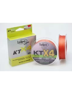 Braid Braided Fishing KT X4 Kolpo 300 meters Orange 
