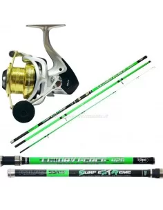 Kolpo Combo Fishing Surfcasting Reed Luxury 200g Nautilus Reel 