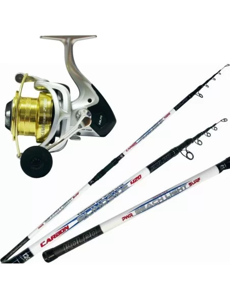 Kolpo Kit Fishing Surf Beach High Carbon Rod Kimi 7000 Reel Module