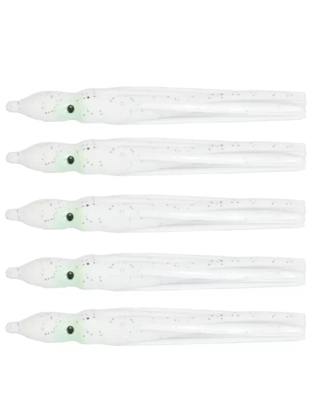 Tatler Octopus Classic White 5 pz 75 mm Esche Artificiali Tatler