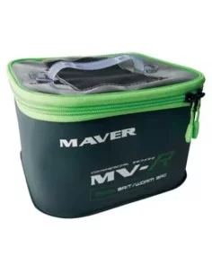 Maver Mega Bait Worm Bad Bag in Eva Door Baits Perforated Lid 