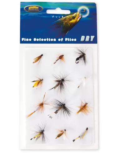 Kit mosche Galleggianti 12 pz Pesca a mosca Lineaeffe