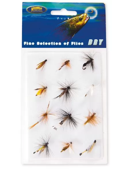 Kit mosche Galleggianti 12 pz Pesca a mosca Lineaeffe