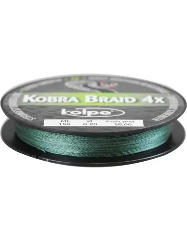 Braided Braid 4 Heads Kobra Kolpo 150 mt Kolpo Fishing Lines