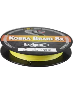 Braided Braid 8 Heads Kobra Kolpo Yellow 150 mt Kolpo Fishing Lines 2