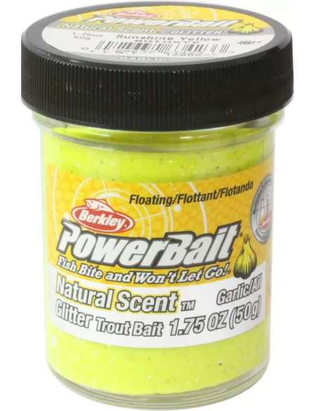Pasta per Trote Berkley Select Glitter Trout Bait Garlic Esche da pesca Berkley