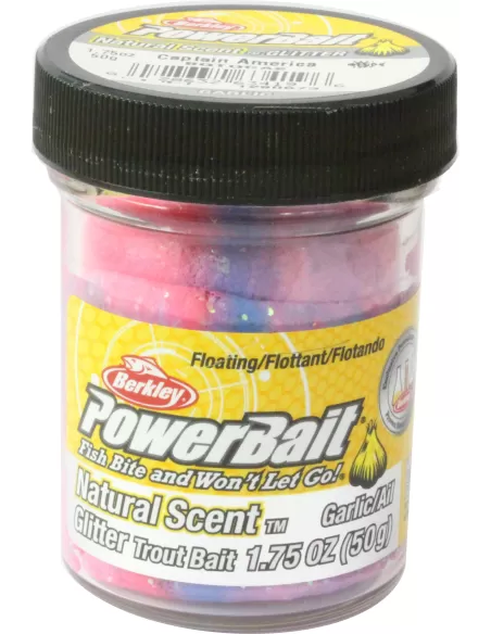Pasta per Trote Berkley Select Glitter Trout Bait Garlic Esche da pesca Berkley