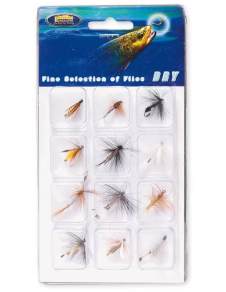Kit mosche Galleggianti 12 pz Pesca a mosca Lineaeffe