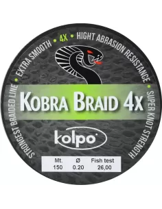 Braided Braid 4 Heads Kobra Kolpo 150 mt Kolpo Fishing Lines