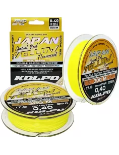 Kolpo Japan Yellow Fluorescent Silicone Fishing Line 300mt Kolpo Fishing Lines