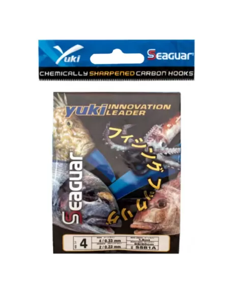 Yuki Lenza Pronta con filo Seaguar ami 8 lenza 0.50 terminale 0.26 Lenze pronte Yuki