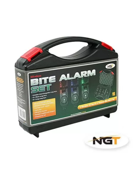 Ngt Bite Alarm Set 3 Avvisatori + Centralina Wireless
