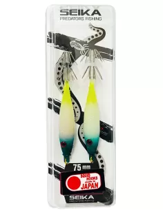 Seika mini squid soft silk for squid and cuttlefish fishing 7.5 cm 2pcs col.38 Seika squid and cuttlefish