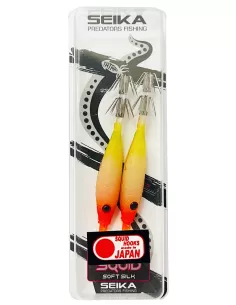 Seika mini squid soft silk for squid and cuttlefish fishing 7.5 cm 2pcs col.54 Seika squid and cuttlefish