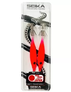 Seika Mini Squid Soft Transparent for squid and cuttlefish fishing 75 mm 2 pcs col. 55 Seika squid and cuttlefish