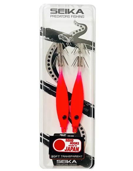 Seika Mini Squid Soft Transparent for squid and cuttlefish fishing 75 mm 2 pcs col. 55 Seika squid and cuttlefish