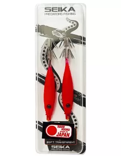 Seika Mini Squid Soft Transparent for squid and cuttlefish fishing 75 mm 2 pcs col. 56 Seika squid and cuttlefish